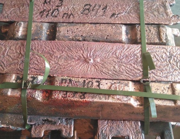 Чушка бронзовая литая БрОЦС3-12-15 ГОСТ 614-97 фото