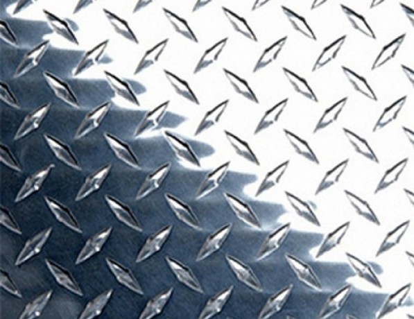 Лист нержавеющий рифленый г/к даймонд AISI 304 4 мм фото