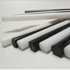 Полиацеталь стержень экструзионный белый фото