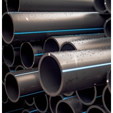 Полиэтиленовая труба гофрированная гибкая тяжелая черная фото