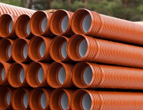 Полипропиленовая гофрированная труба белая PP 315х263 мм ГОСТ Р 54475-2011 фото