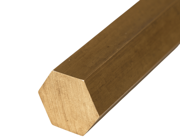 Шестигранник бронзовый х/д БрАМц9-2 14 мм ГОСТ 1628-2019 фото