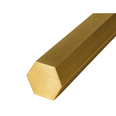 Шестигранник латунный тянутый фото